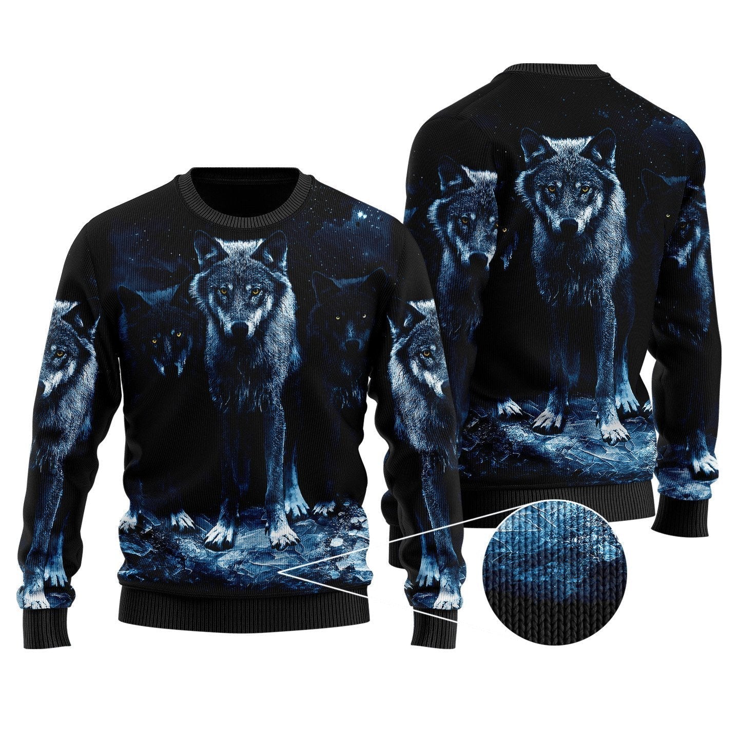 Wolf 3D All Over Printed Unisex Shirts