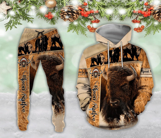 Bison Native American 3D All Over Printed Unisex Shirts