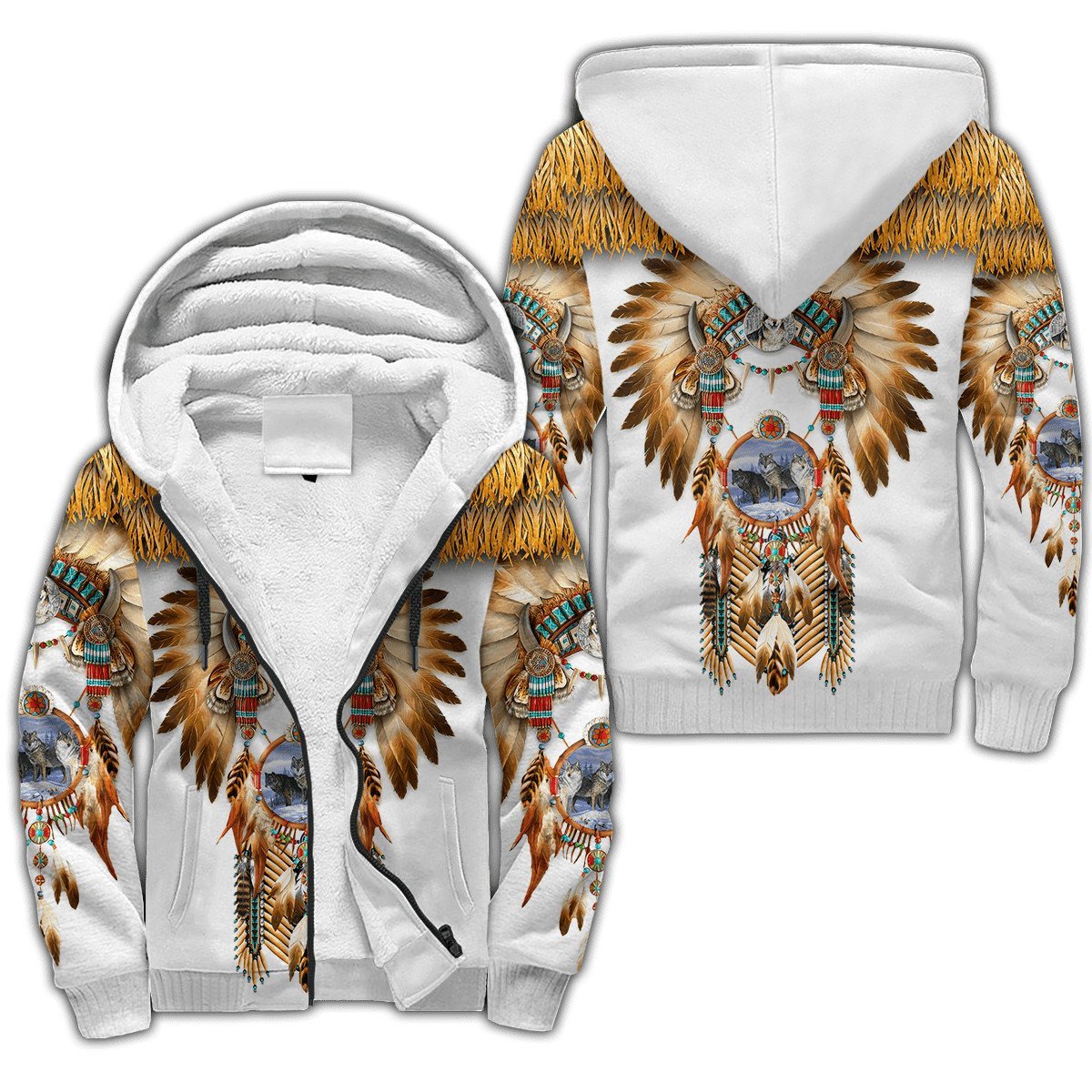 Wolf Native American 3D All Over Printed Unisex Shirts