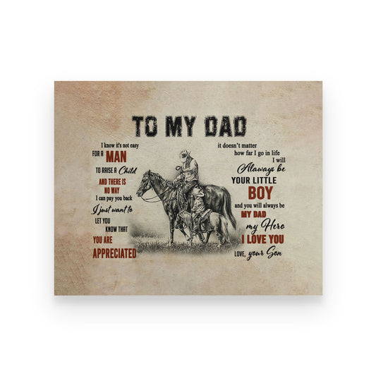 Family Canvas-To My Dad Hunting TA