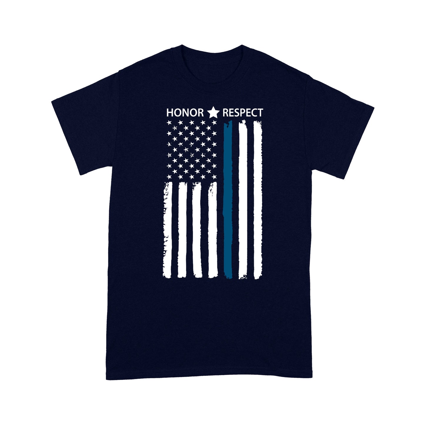 Thin Blue Line Flag Honor Respect Thin Blue Line T-Shirt, Best Gifts For Police Officers