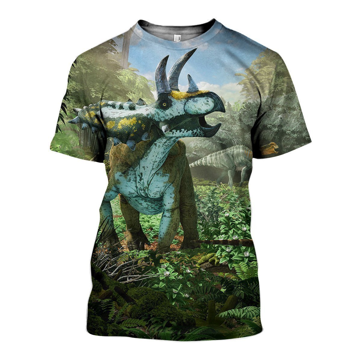 3D All Over Printed Coahuilaceratops Dinosaurs Art Shirts And Shorts - Amaze Style™-3D All Over Printed Clothes
