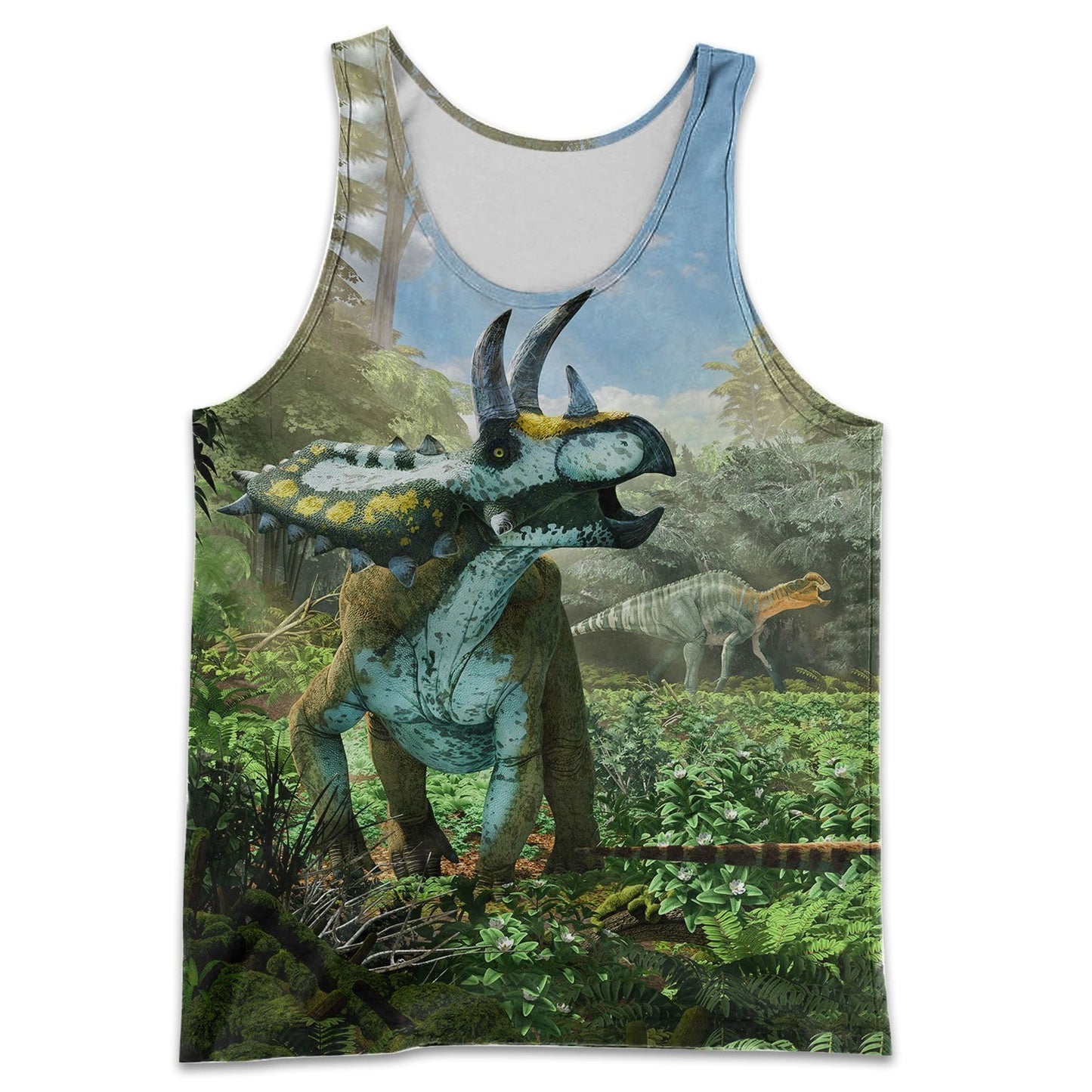 3D All Over Printed Coahuilaceratops Dinosaurs Art Shirts And Shorts - Amaze Style™-3D All Over Printed Clothes