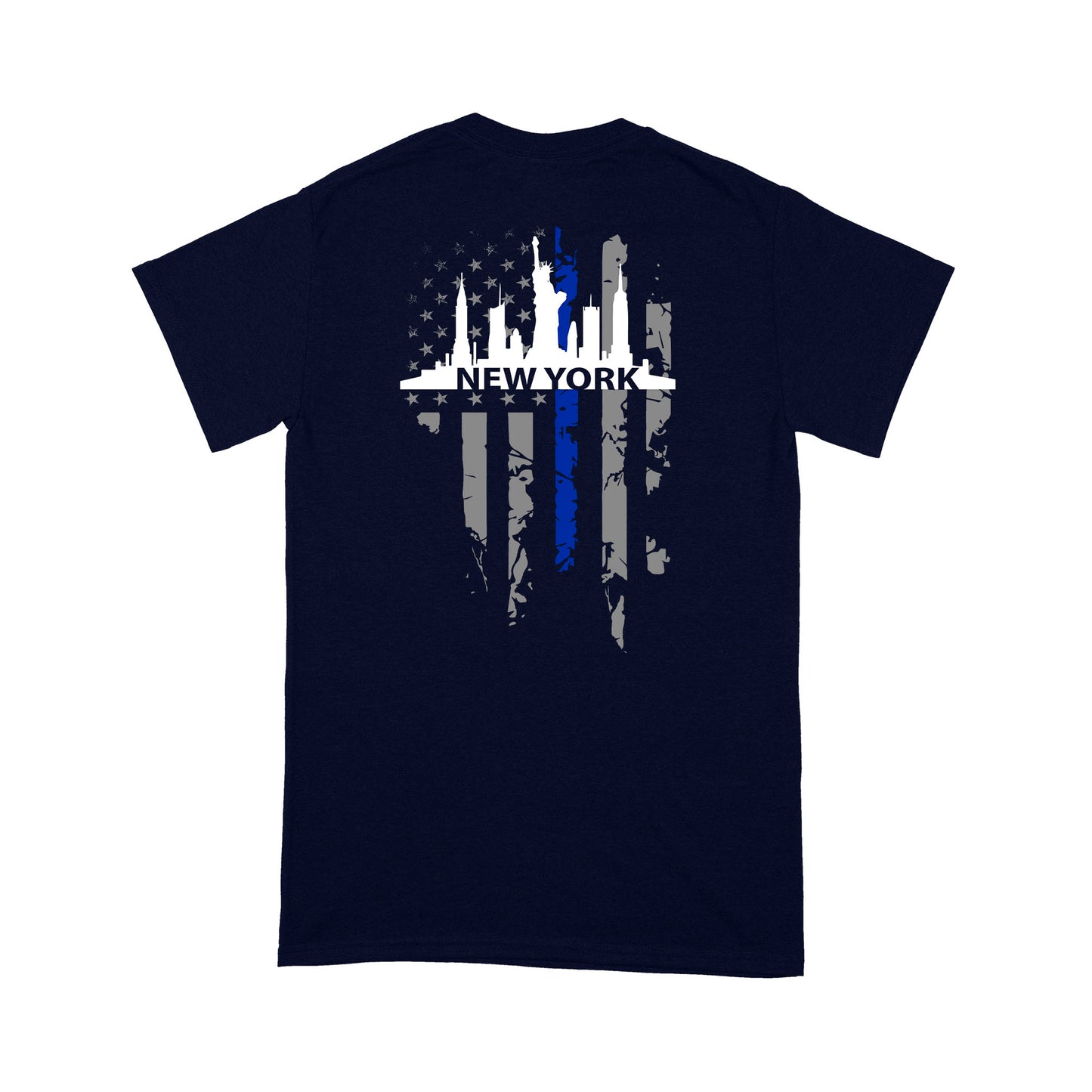 Thin Blue Line T-shirt Special Gift For Policeman New York Shirt