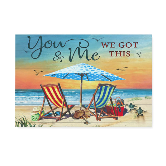 Beach Canvas You And Me