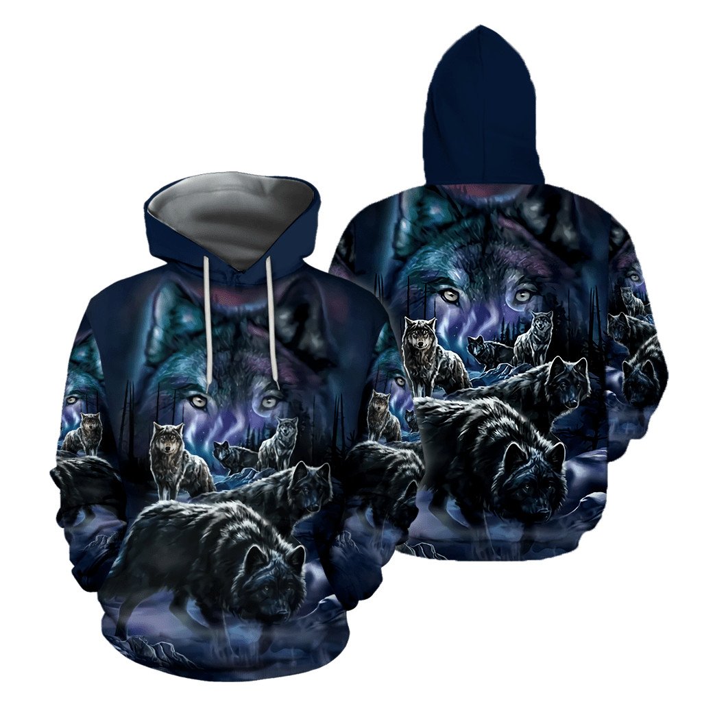 Wolf 3D All Over Printed Unisex Shirts