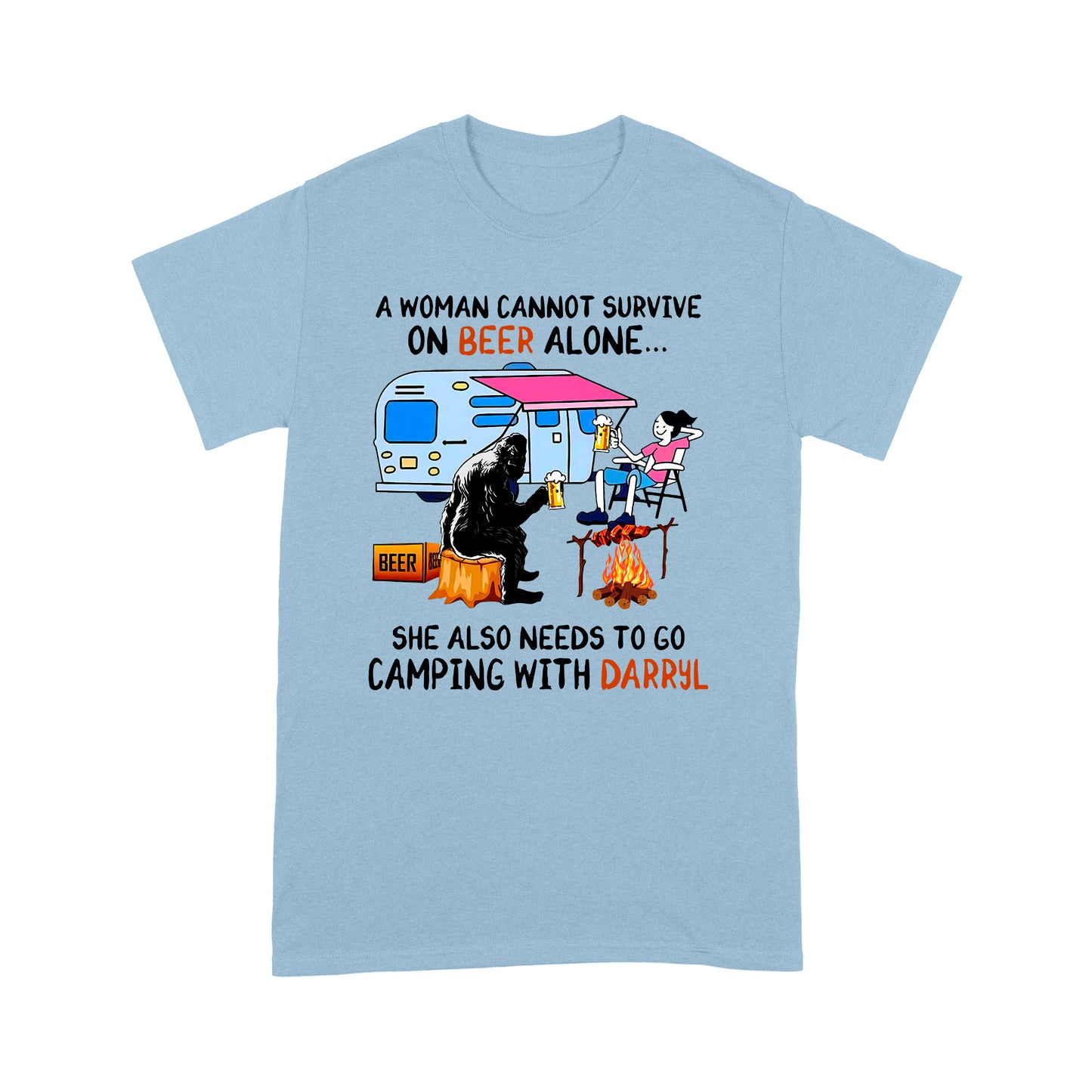 Camping with Darryl Funny Quotes T-shirt DL