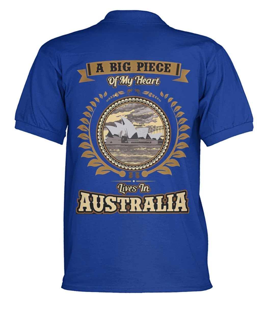 Australia in My Heart Polo T-Shirt - BN04 - Amaze Style™-POLO T-SHIRTS