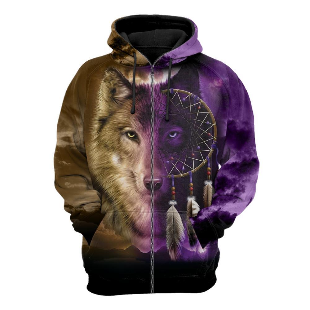 Wolf Tattoo 3D Over Printed Unisex Shirts