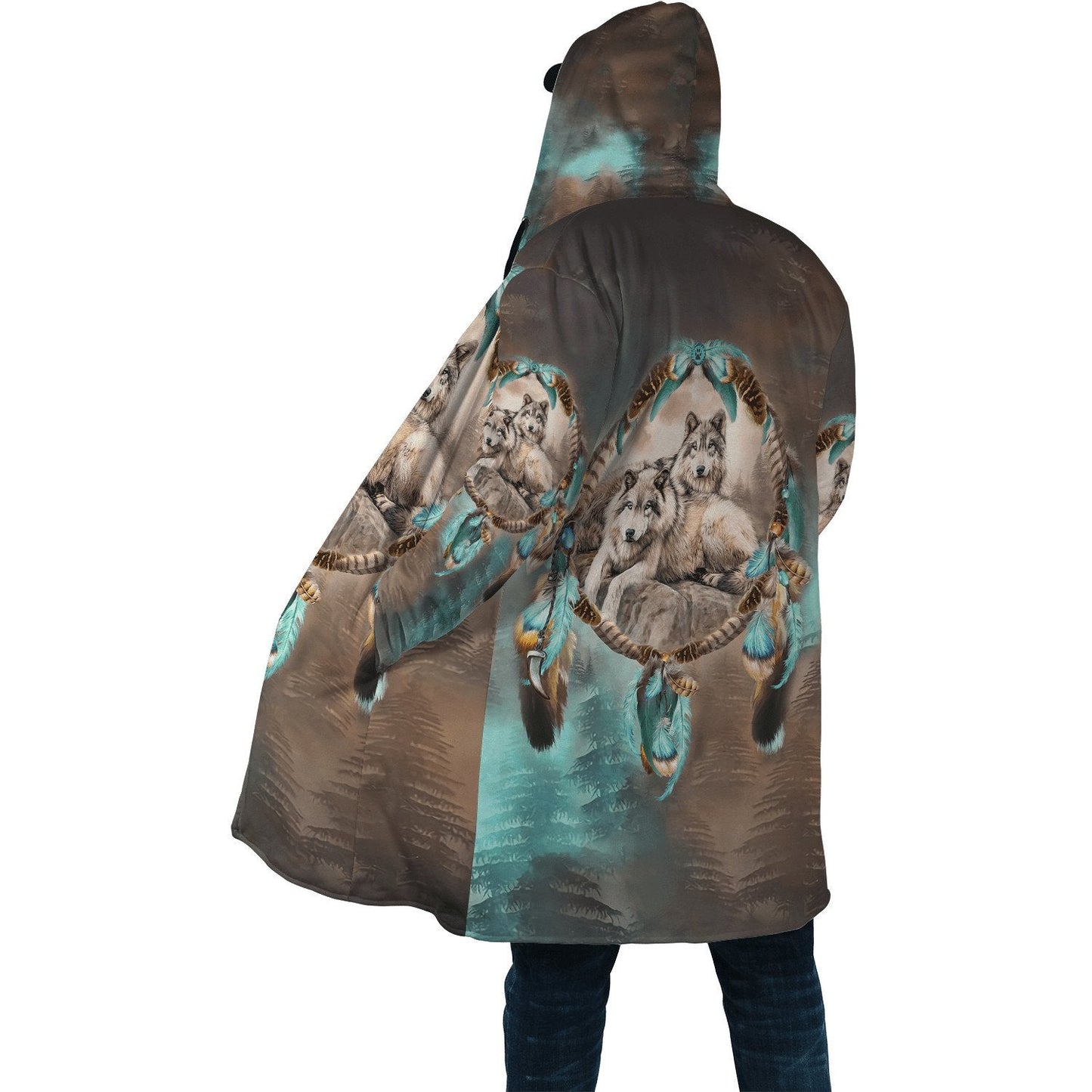 Wolf Native American 3D All Over Printed Unisex Shirts