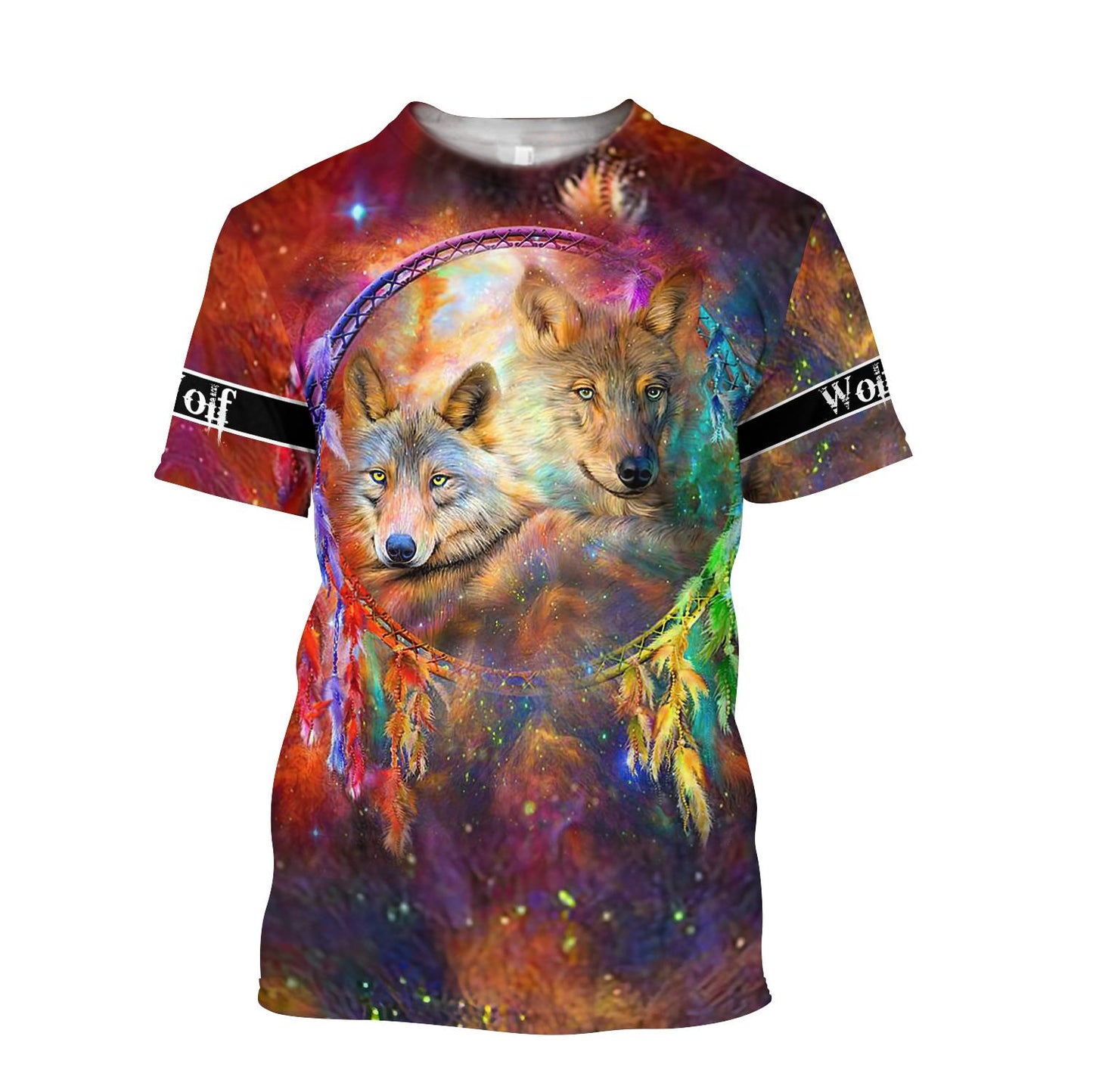 All Over Print Beautiful Wolf Couple-MEI