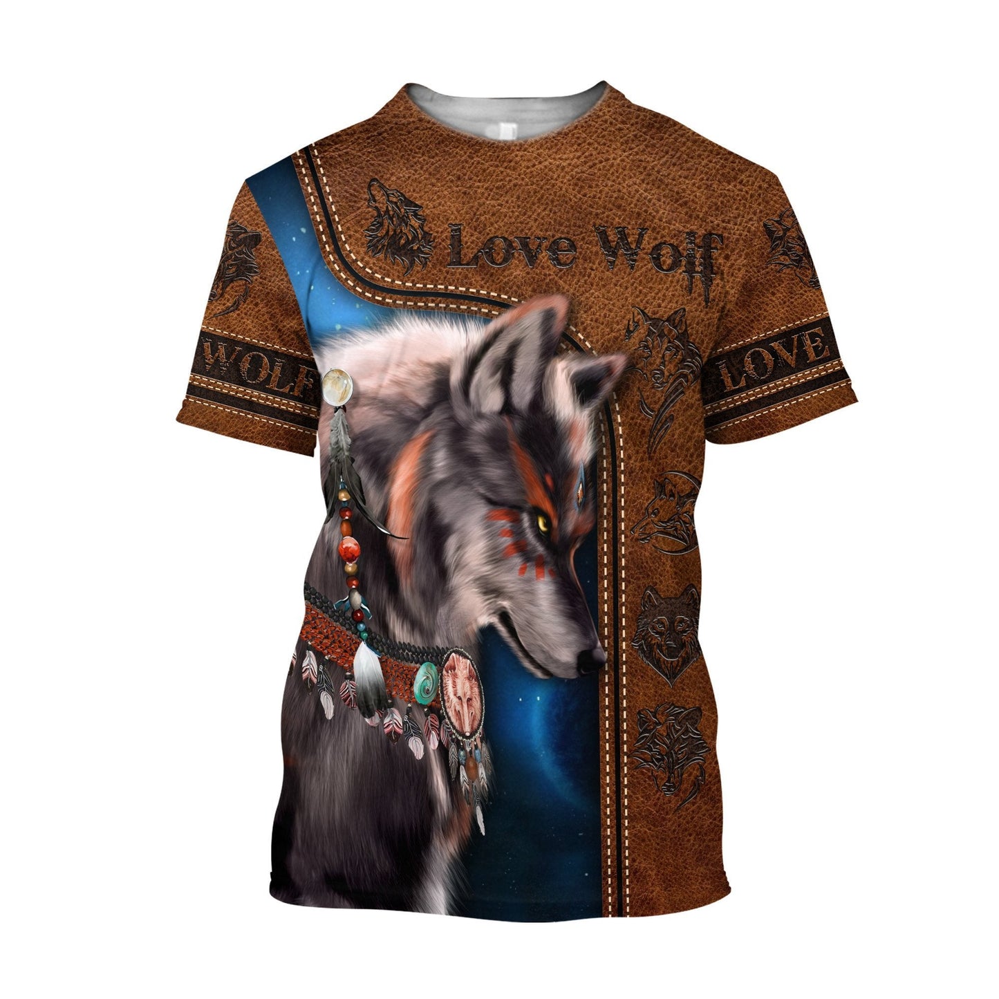 Wolf 3D All Over Printed Unisex Shirt