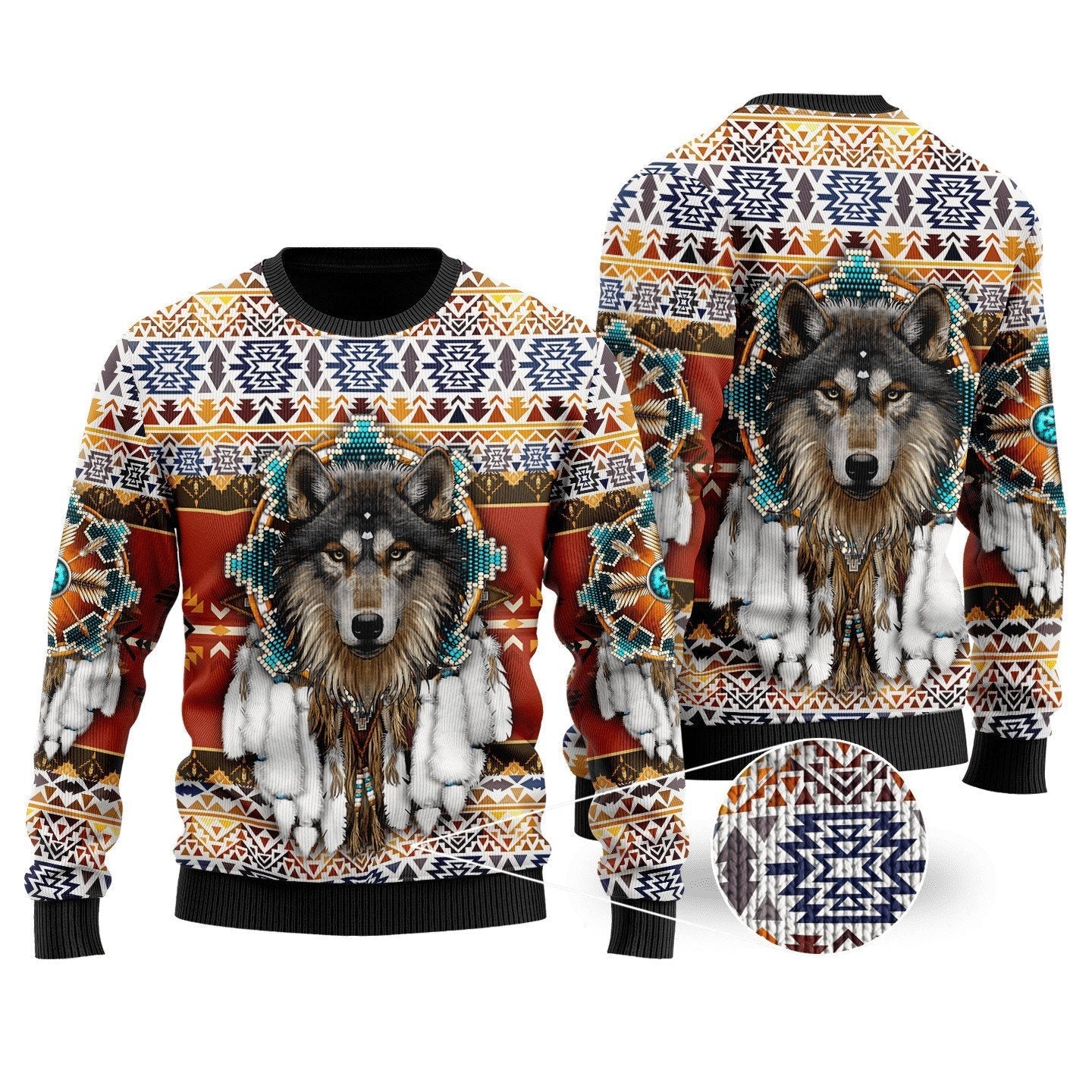 Wolf Native American 3D All Over Printed Unisex Shirts