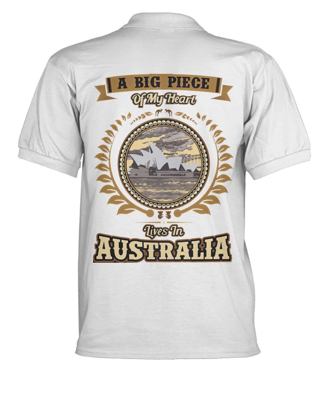 Australia in My Heart Polo T-Shirt - BN04 - Amaze Style™-POLO T-SHIRTS
