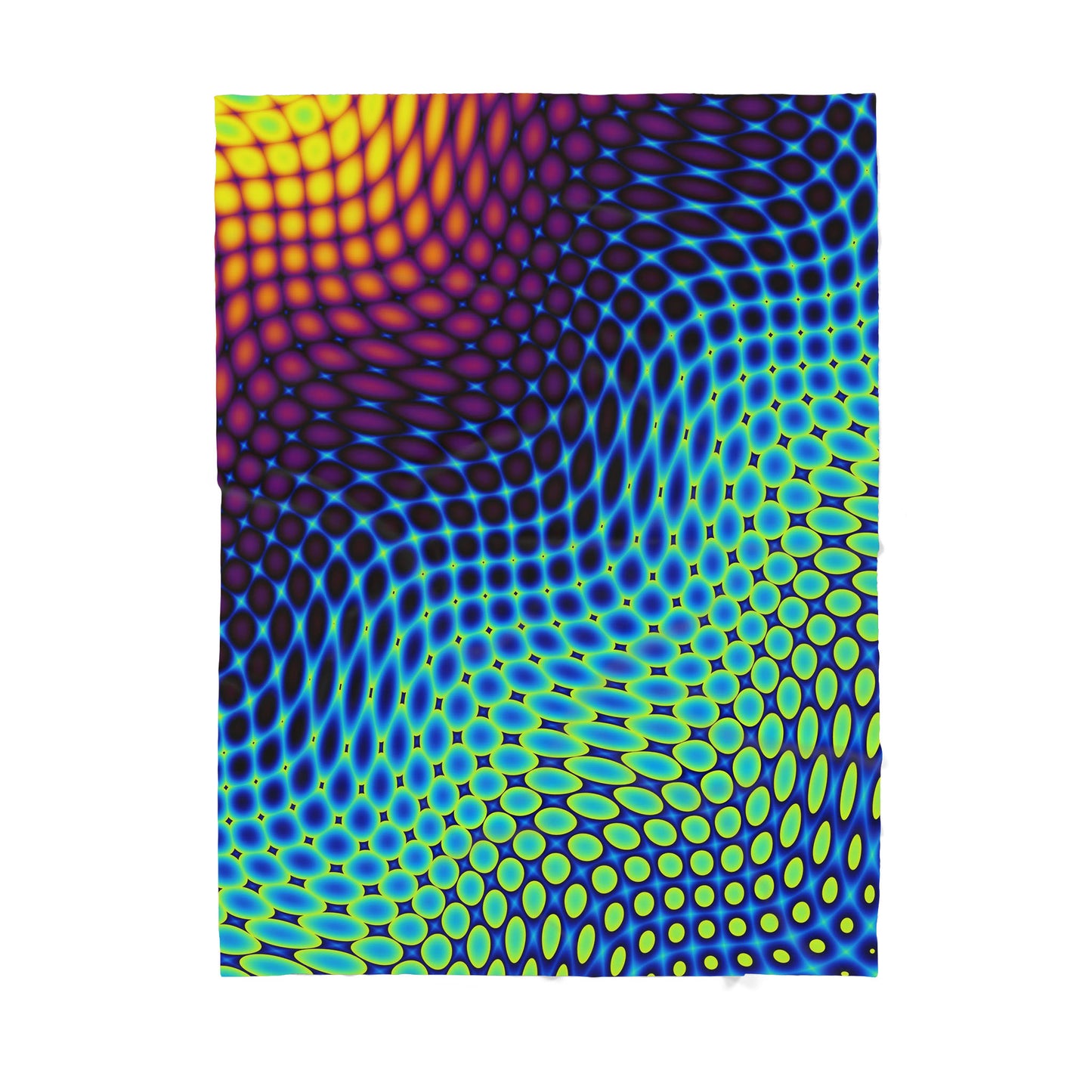 Blue Hippie Pattern Sherpa Blanket