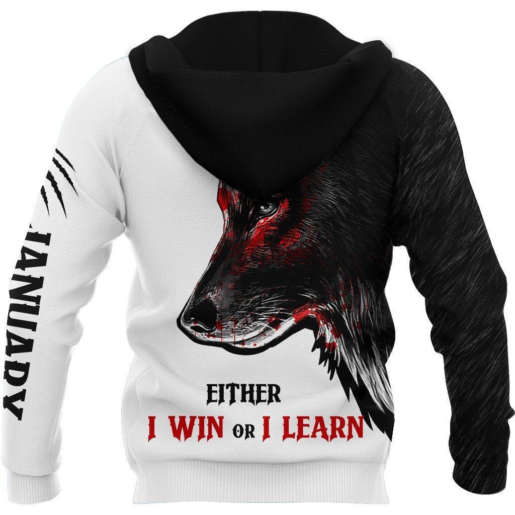 Wolf - January Guy Never Lose 3D All Over Printed Unisex Shirts