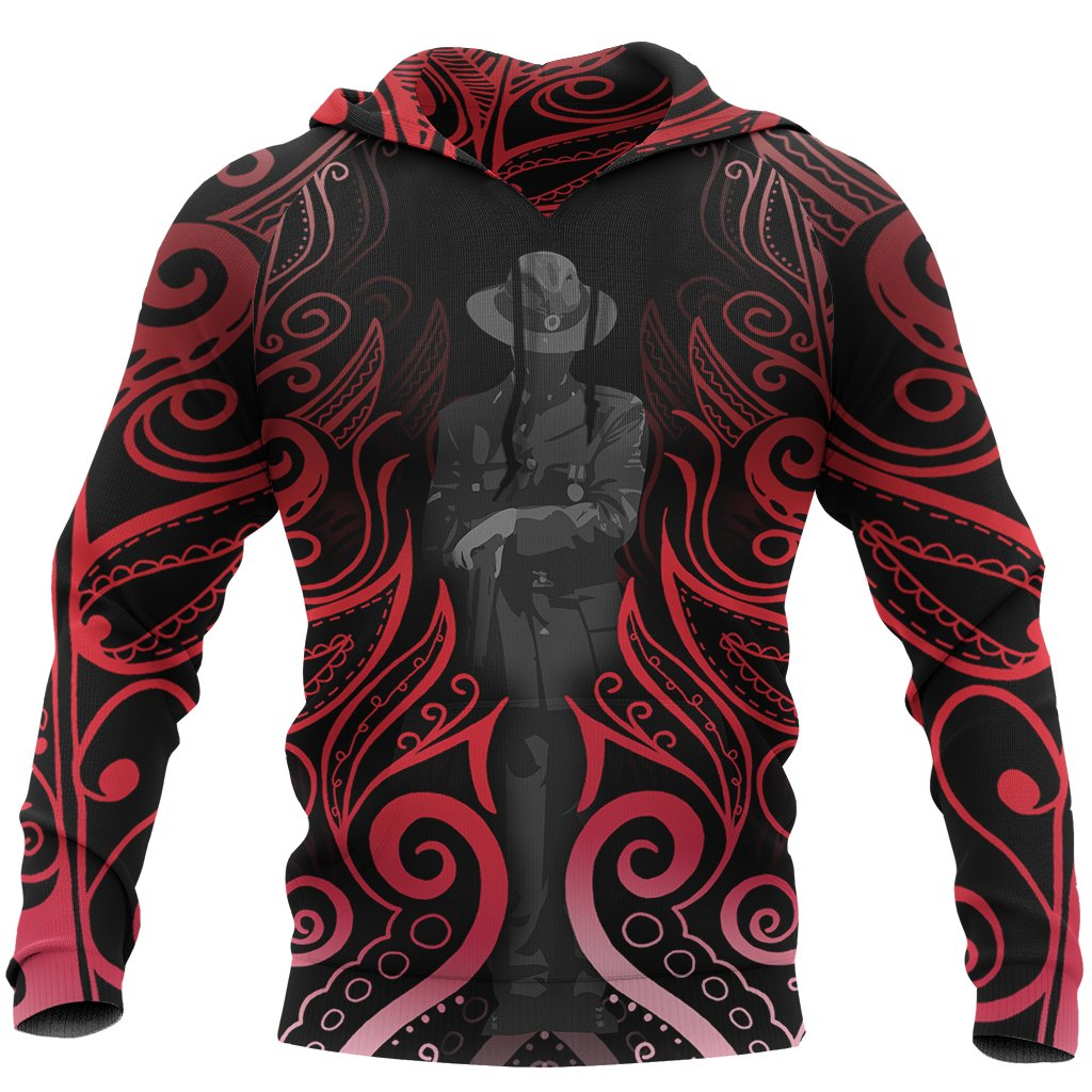 Anzac New Zealand - Light Silver Fern Full Zip Hoodie NNKANZ6 - Amaze Style™-Apparel