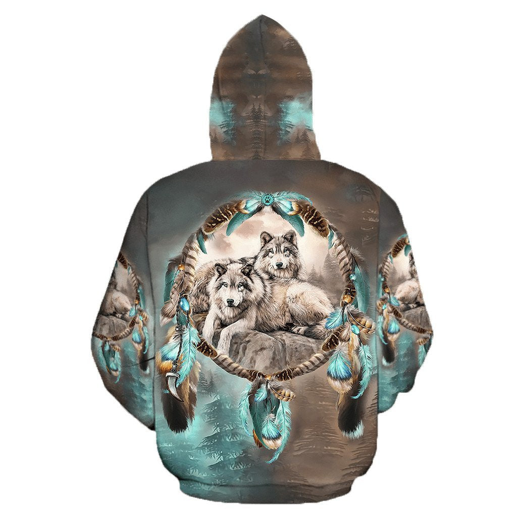 Wolf Native American 3D All Over Printed Unisex Shirts