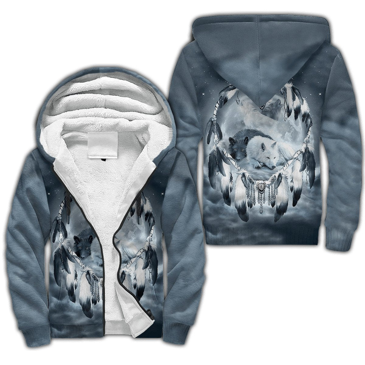 Wolf Native American 3D All Over Printed Unisex Shirts