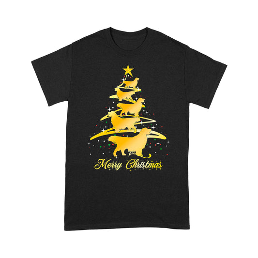 Golden Retriever Merry Christmas Standard T-shirt HG