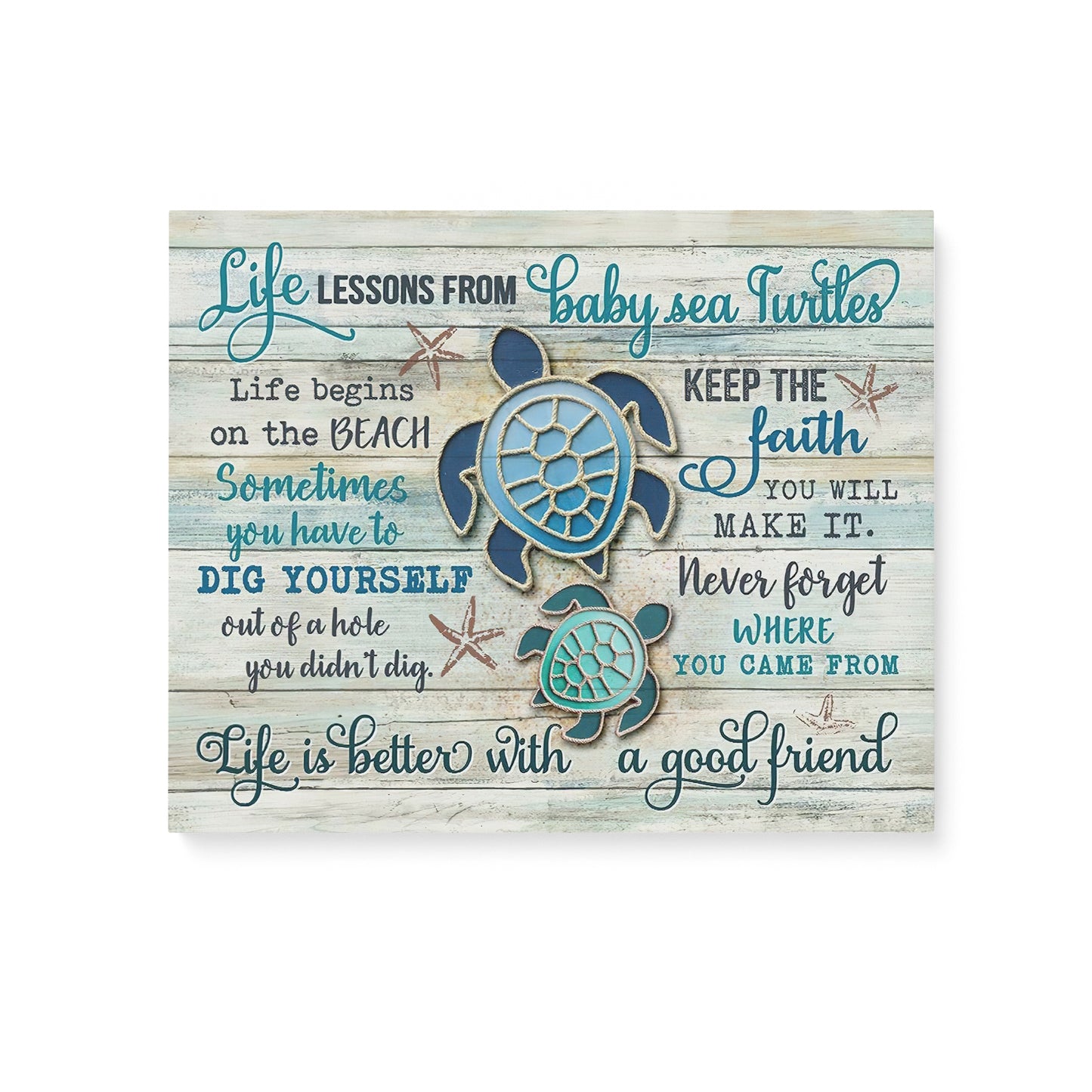 Beach Canvas Baby Sea Turtles