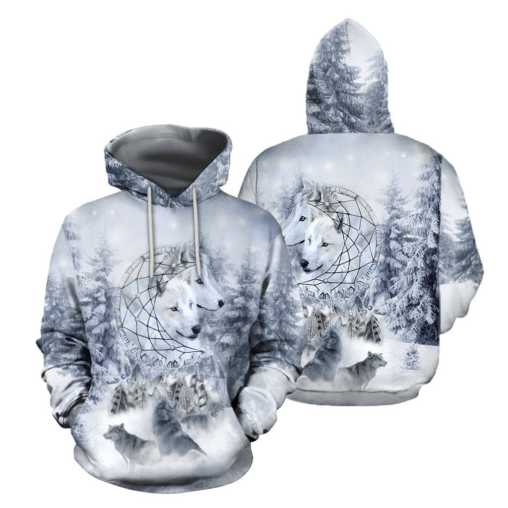 Wolf Native American 3D All Over Printed Unisex Shirts