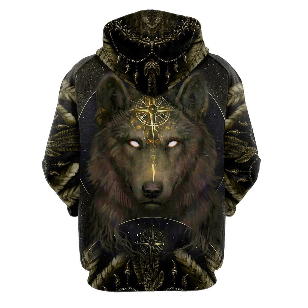 Wolf Tattoo 3D Over Printed Unisex Shirts
