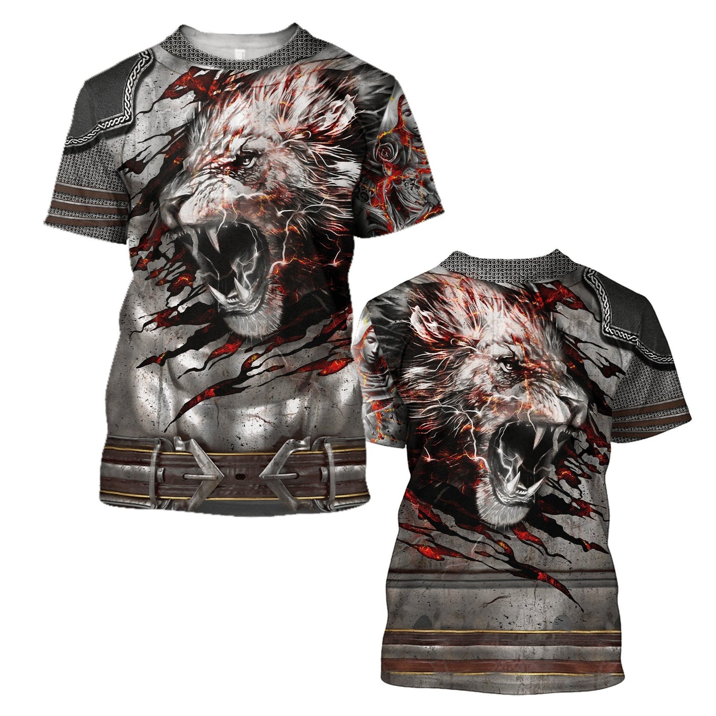 Amor Lion Tattoo 3D All Over Printed Unisex Shirt