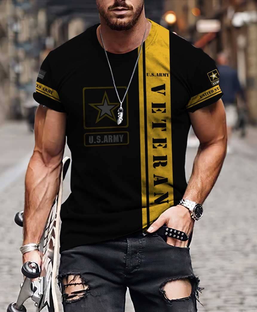 US Army Veteran 3D All Over Printed Unisex Shirts Pi21052110
