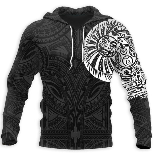 Tiki Ancestors All Over Hoodie HC2402B - Amaze Style™-Apparel