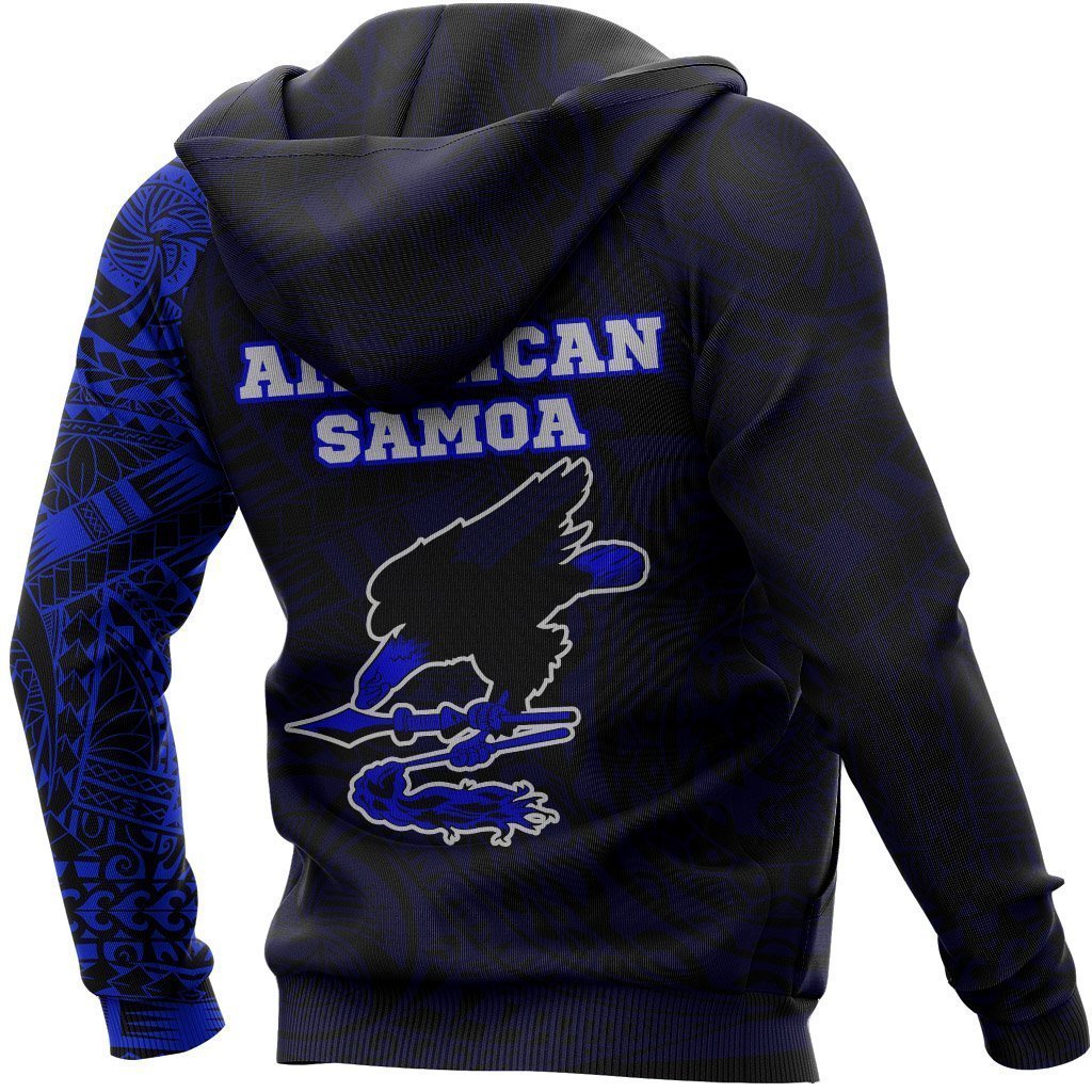 American Samoa In My Heart Polynesian Hoodie Blue PL - Amaze Style™-Apparel