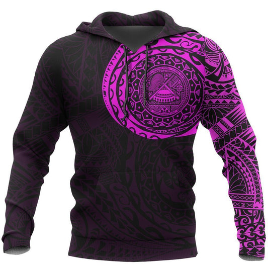 American Samoa In My Heart Polynesian Hoodie Pink PL - Amaze Style™-Apparel