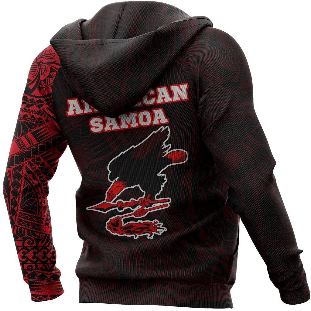 American Samoa In My Heart Polynesian Hoodie Red PL - Amaze Style™-Apparel