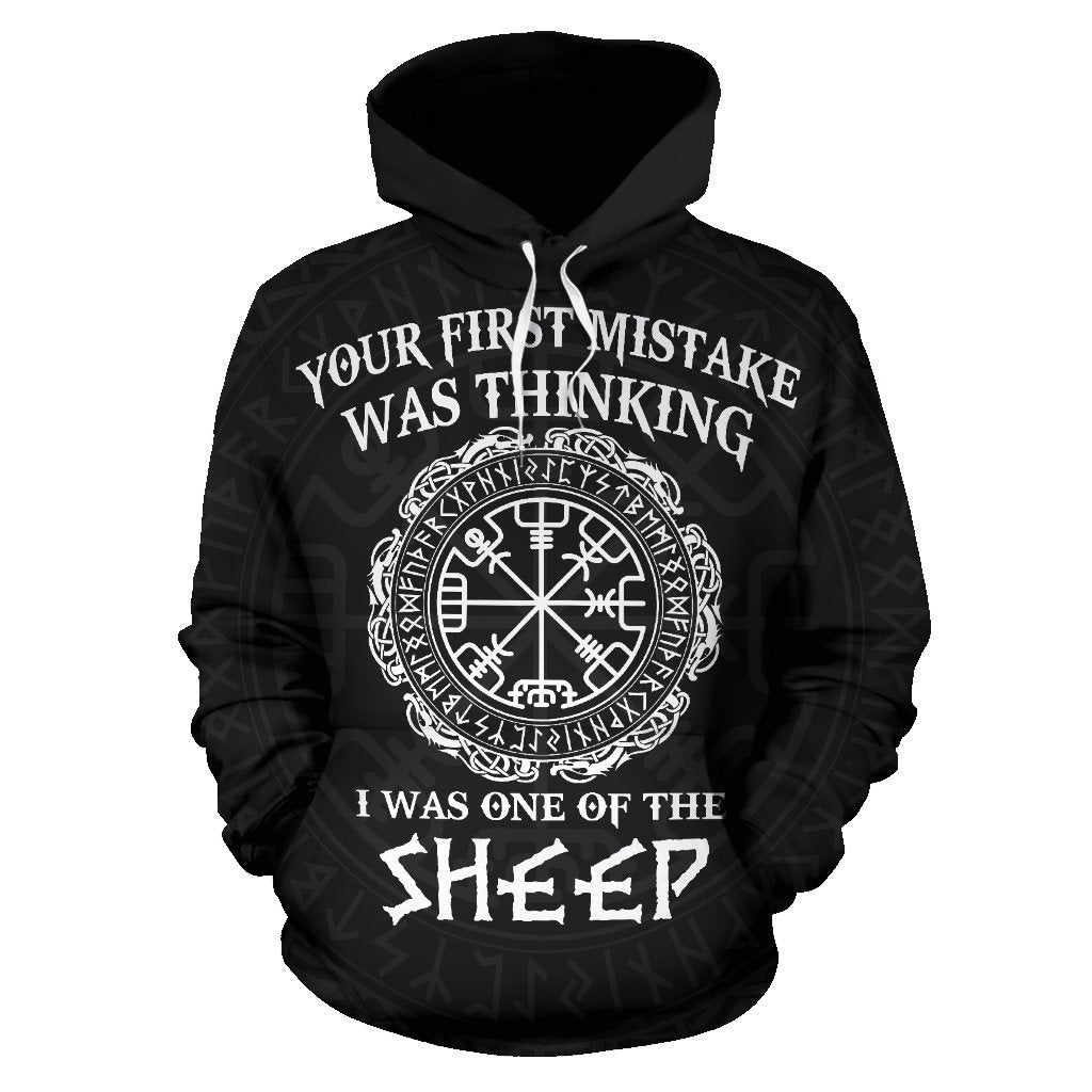 Viking Hoodie - Your First Mistake - Amaze Style™-ALL OVER PRINT HOODIES (P)