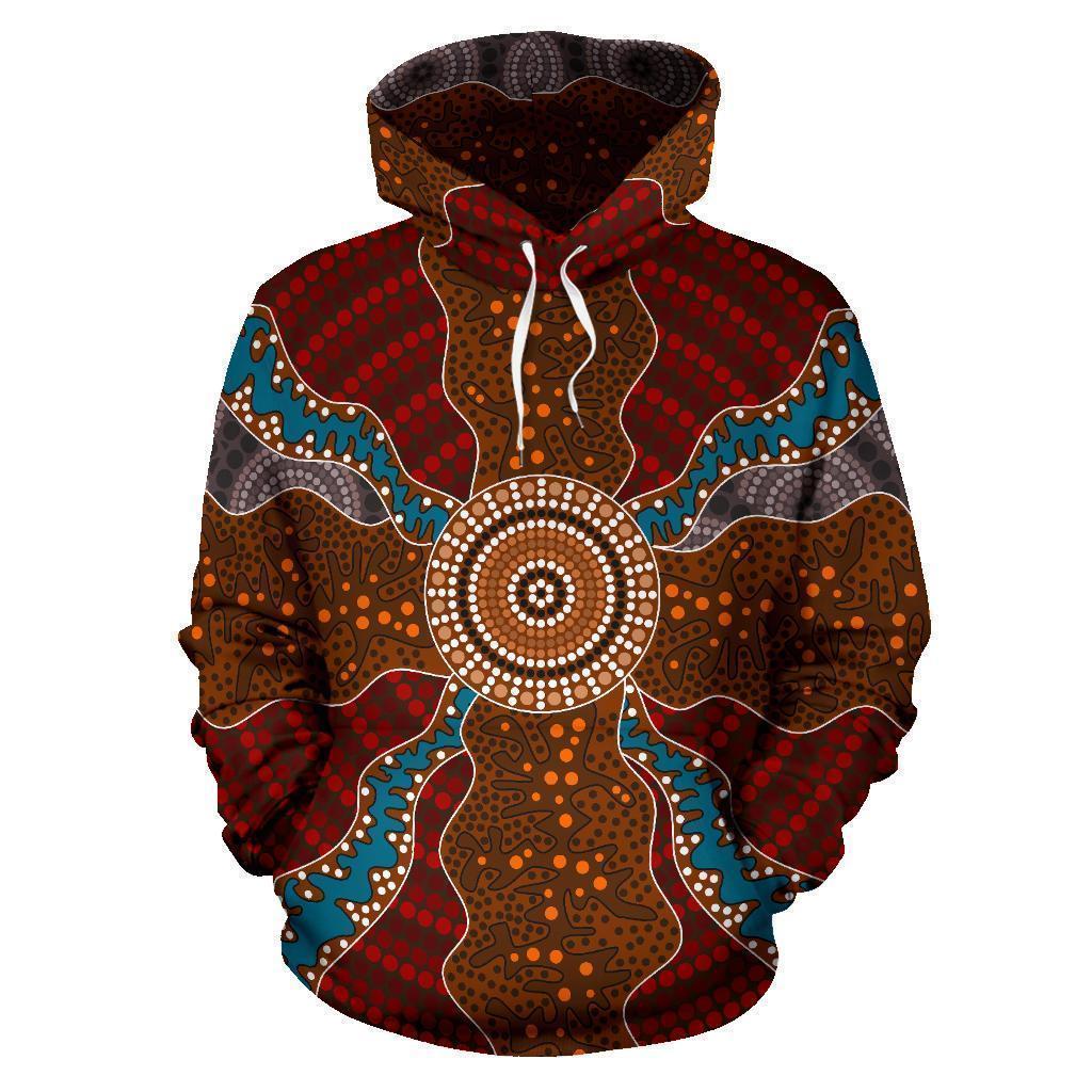 Australia All Over Hoodie Australia Pattern- NNK1476 - Amaze Style™-Apparel