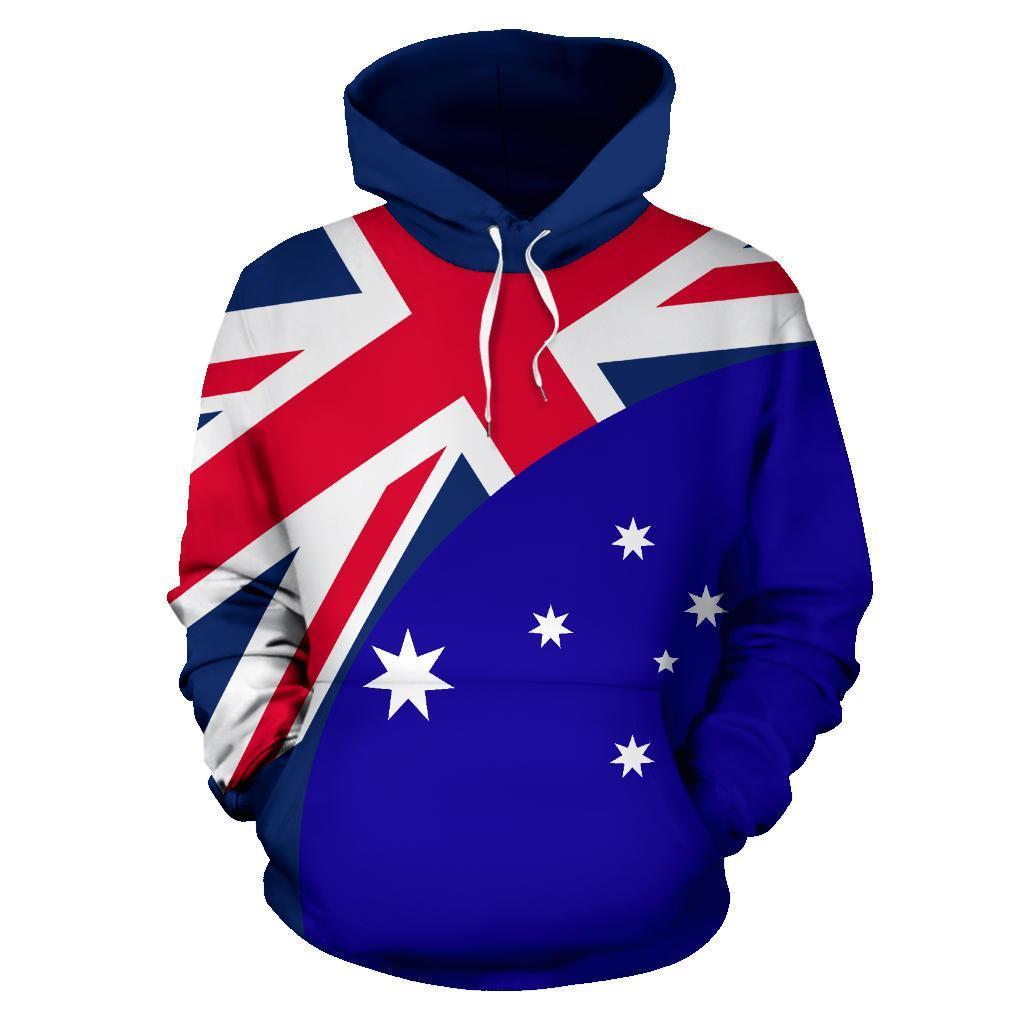 Australia Hoodie Wave Flag Color 01 -NNK1486 - Amaze Style™-Apparel