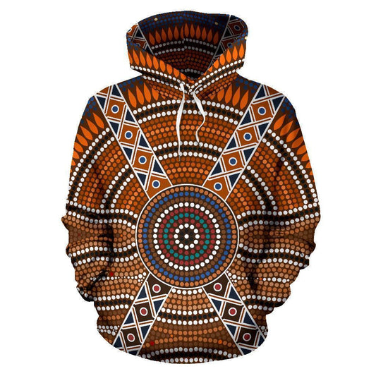 Australia All Over Hoodie Australia Pattern- NNK1481 - Amaze Style™-Apparel