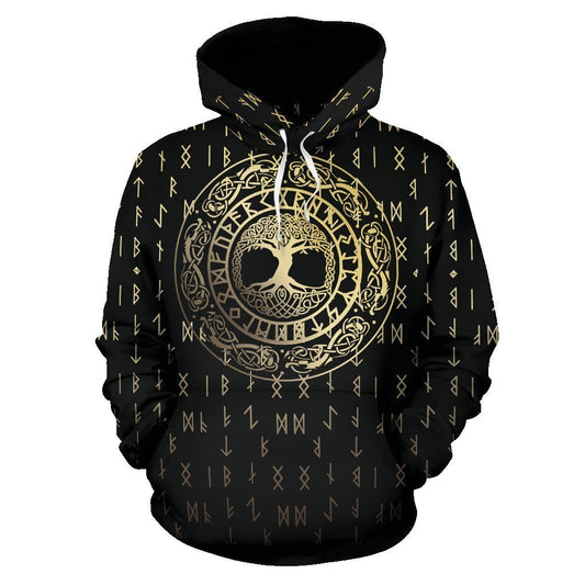 Viking Hoodie - Tree Golden - Amaze Style™-Apparel