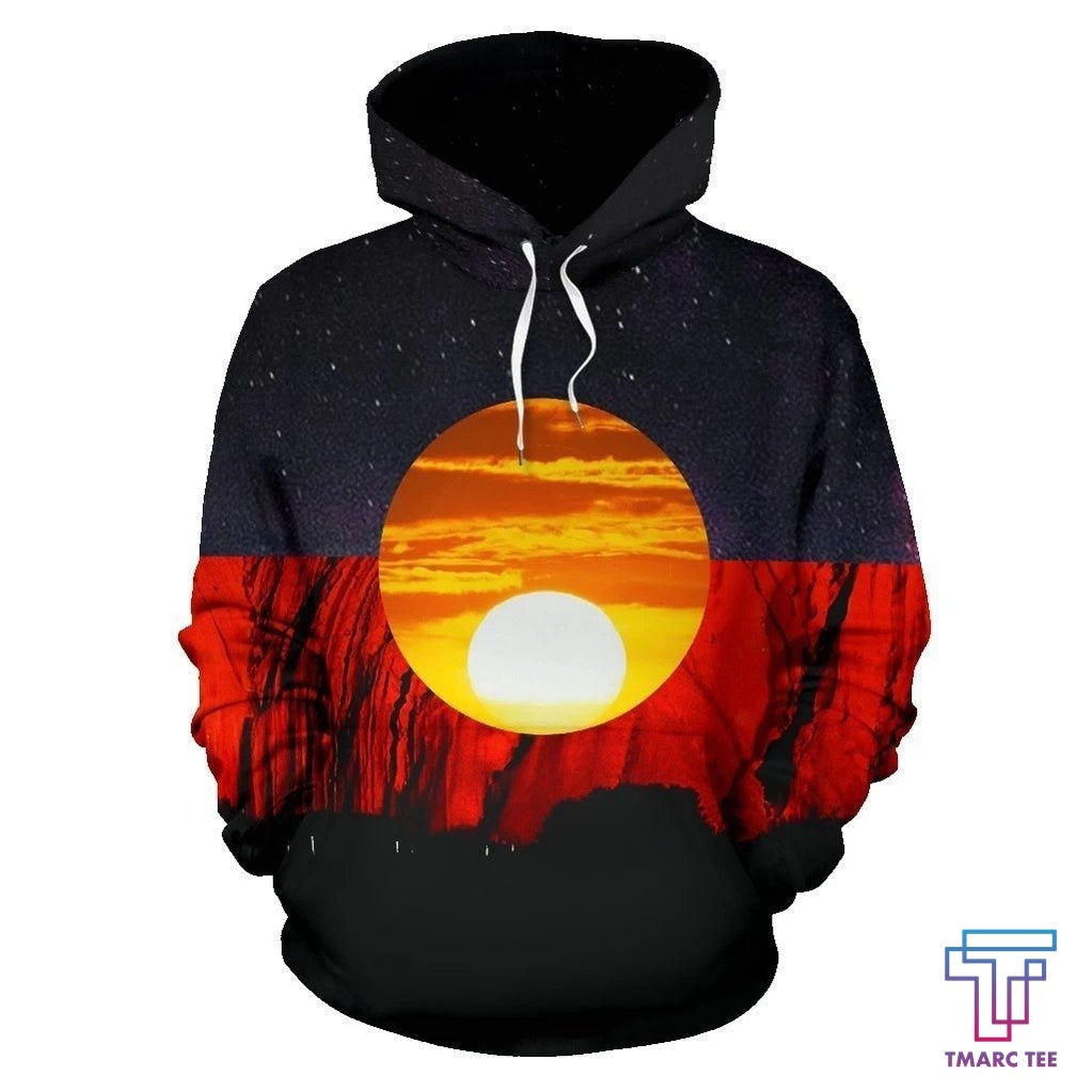 Australia Koori Kangaroo Aboriginal Flag™ All Over Print Hoodies HC - Amaze Style™-Apparel