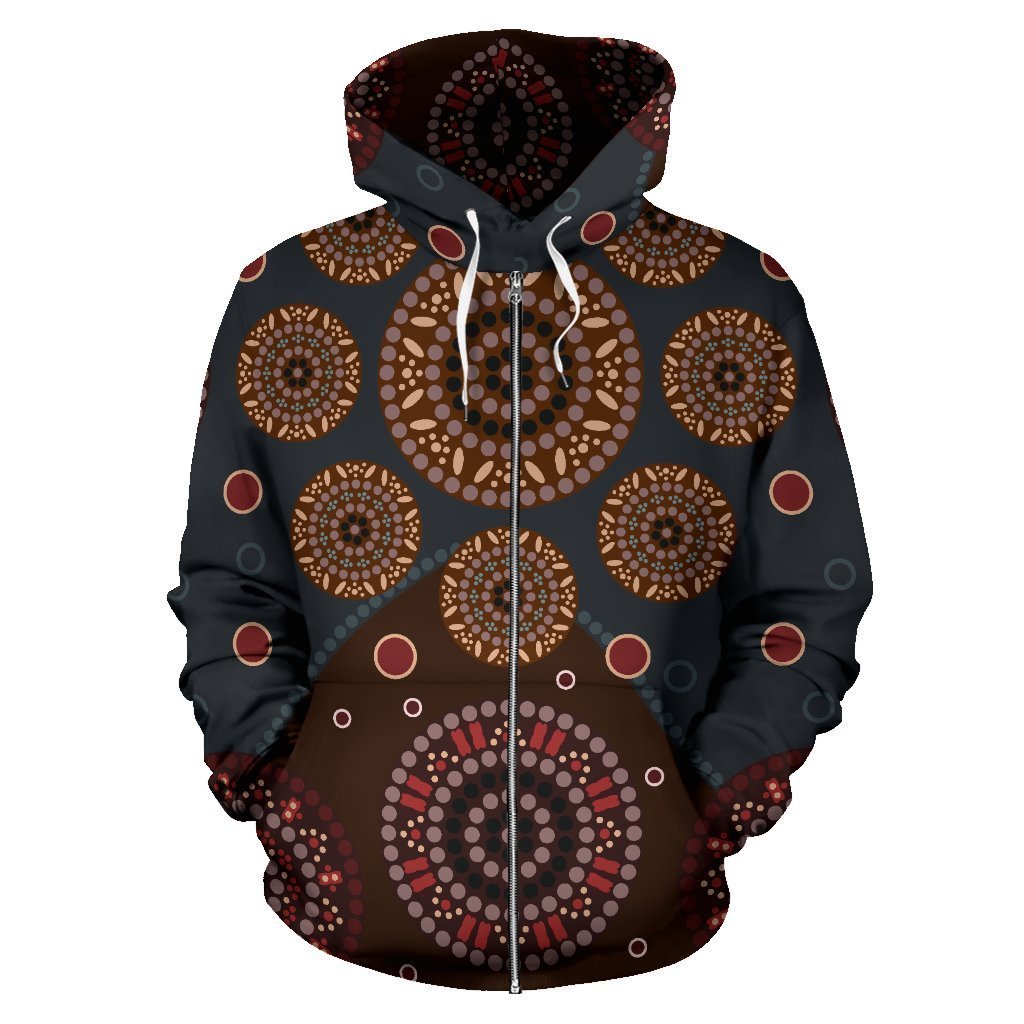 Beautiful Aboriginal 3D All Over Printed Hoodie MP517-Apparel-MP-Zipped Hoodie-M-Vibe Cosy™
