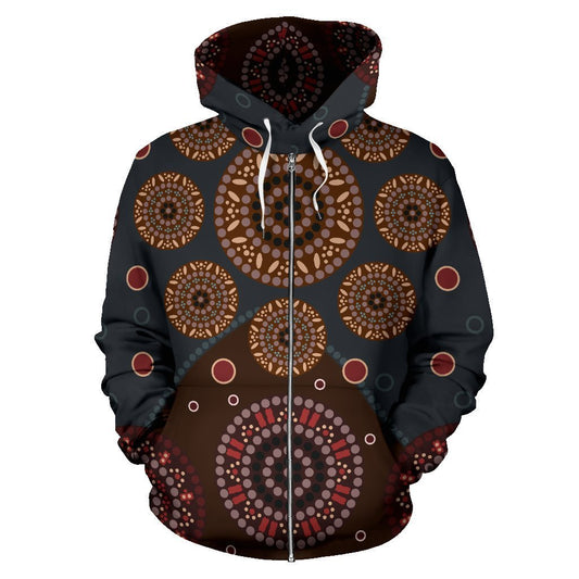 Beautiful Aboriginal 3D All Over Printed Hoodie MP517-Apparel-MP-Zipped Hoodie-M-Vibe Cosy™