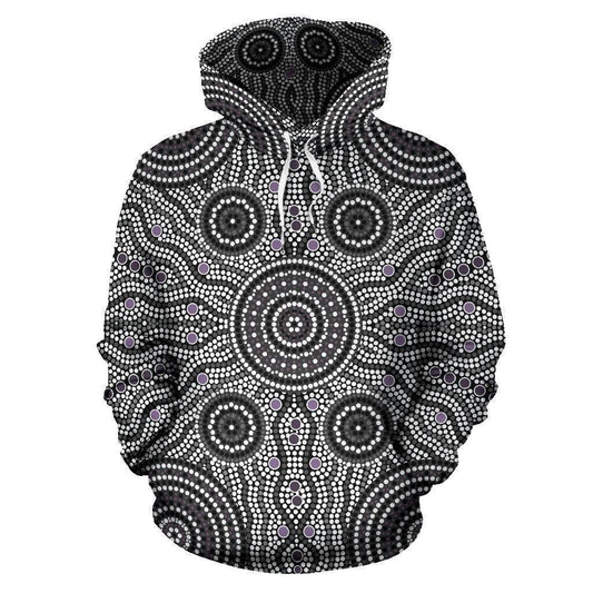 Australia All Over Hoodie Australia Pattern- NNK1478 - Amaze Style™-Apparel