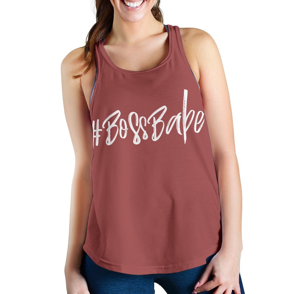 Breadwinner Powerlips #BossBabe - Women's Racerback Tank Top-Amaze Style™-Racerback Tank Top - Breadwinner Powerlips #BossBabe - Women's Racerback Tank Top-XS-Vibe Cosy™