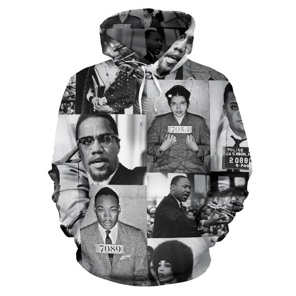 African Hoodie - Civil Rights Leaders - Amaze Style™-ALL OVER PRINT HOODIES