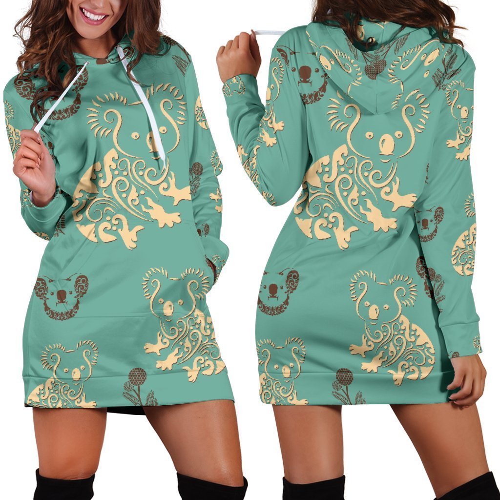Australia Koala Women's Hoodie Dress NN8 - Amaze Style™-HOODIE DRESSES