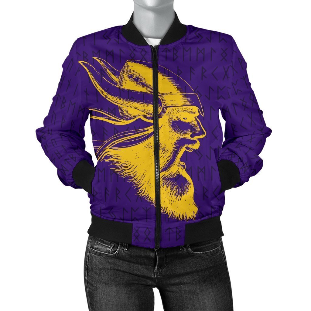 Viking Warrior™ Women's Bomber Jacket TH75 - Amaze Style™-BOMBER JACKETS (P)