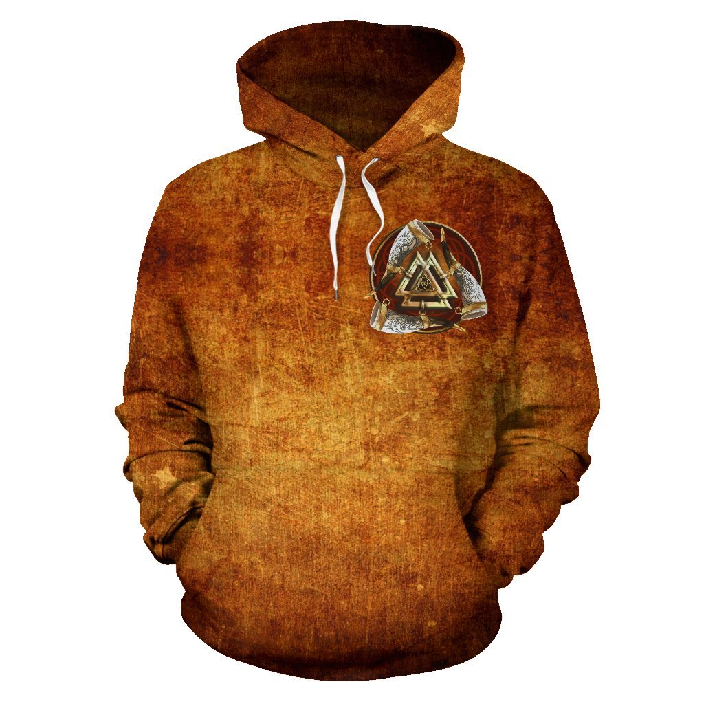 Viking Vintage All Over Hoodie - BN01 - Amaze Style™-ALL OVER PRINT HOODIES (P)
