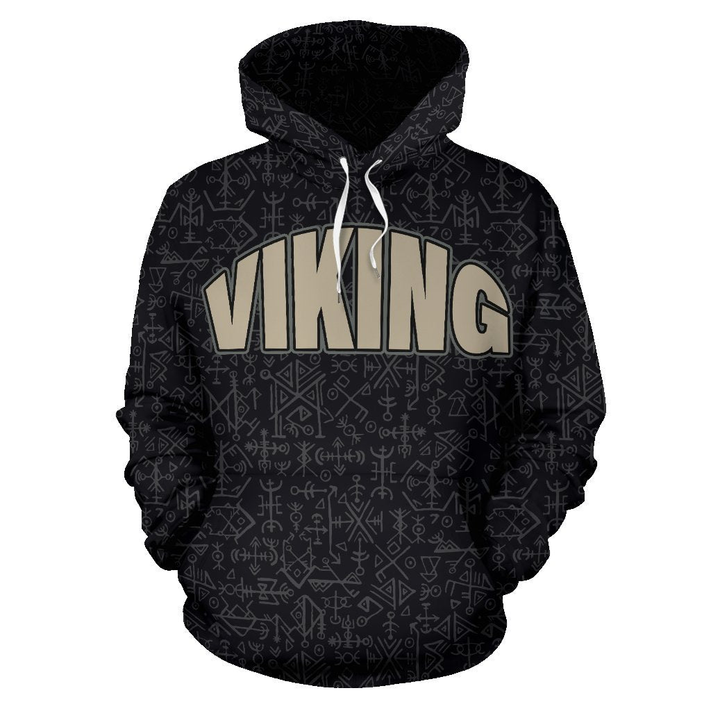 Viking Hoodie - Magical Runic Compass Vegvisir - BN09 - Amaze Style™-ALL OVER PRINT HOODIES (P)