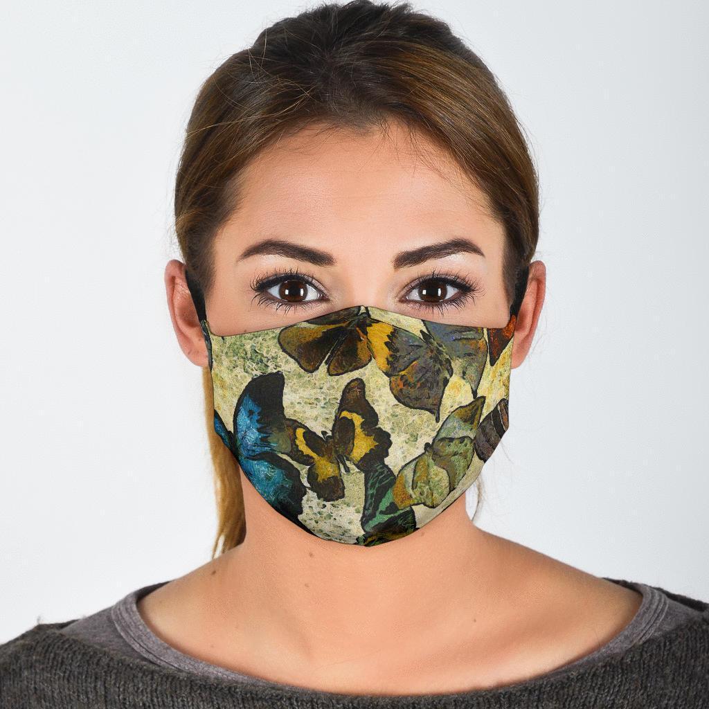 Butterfly Collection Adjustable Face Mask-Amaze Style™-Face Mask - Butterfly Collection Adjustable Face Mask-Adult Mask + 2 FREE Filters (Age 13+)-Vibe Cosy™