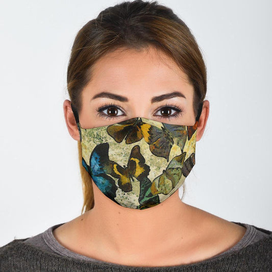 Butterfly Collection Adjustable Face Mask-Amaze Style™-Face Mask - Butterfly Collection Adjustable Face Mask-Adult Mask + 2 FREE Filters (Age 13+)-Vibe Cosy™